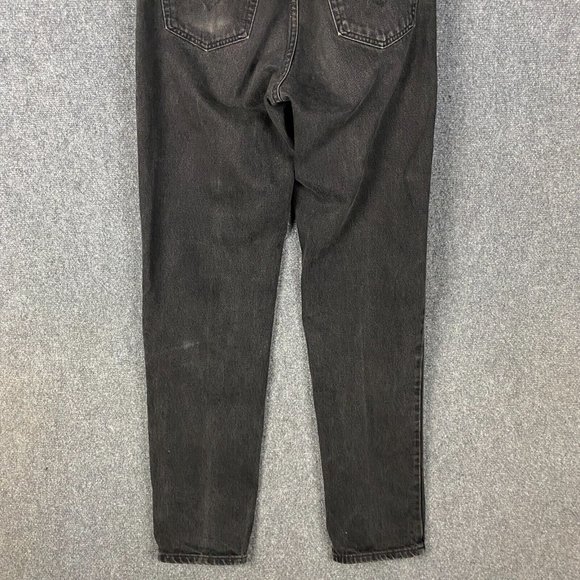 Vintage Levi's Jeans Men's 34x36 550 90s Charcoal Gray Denim Relaxed Fit Tapered - Picture 7 of 9